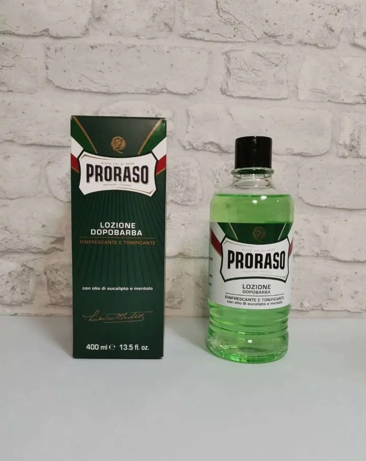 Купить Лосьон после бритья Proraso Green After Shave Lotion с ментолом и эвкалиптом, 400 мл по лучшей цене с доставкой - интернет магазин Barber Jovan