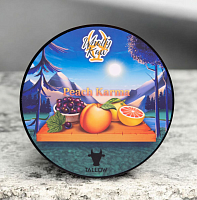 Мыло для бритья Wholly Kaw Peach Karma Shaving Soap, 114 гр.