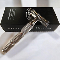 Т-образная бритва Razorock Daily Smooth Plus Super Knurl, закрытый срез