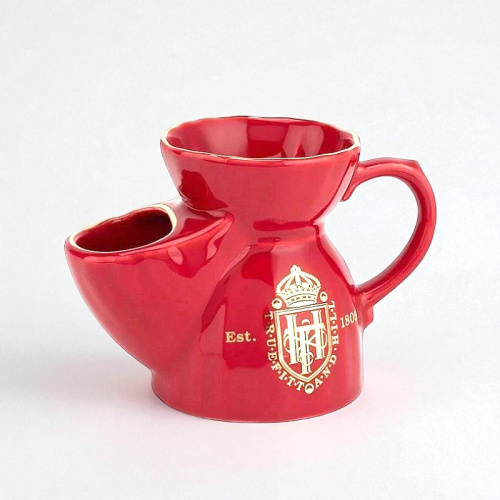 Чаша для бритья в комплекте с мылом Truefitt&Hill Red Shaving Mug, красная фото 3