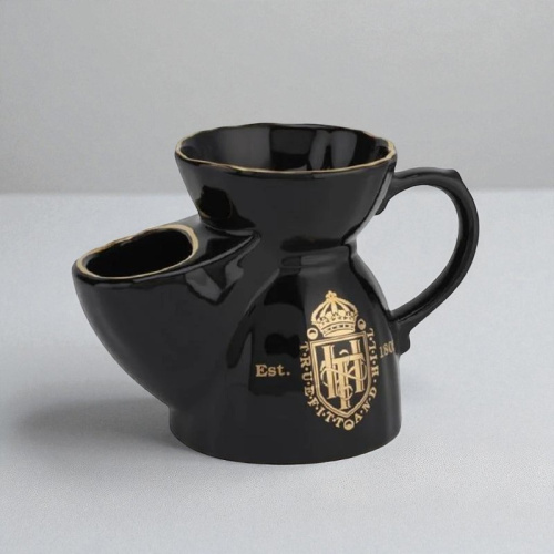 Чаша для бритья в комплекте с мылом Truefitt&Hill Black Shaving Mug, черная фото 3