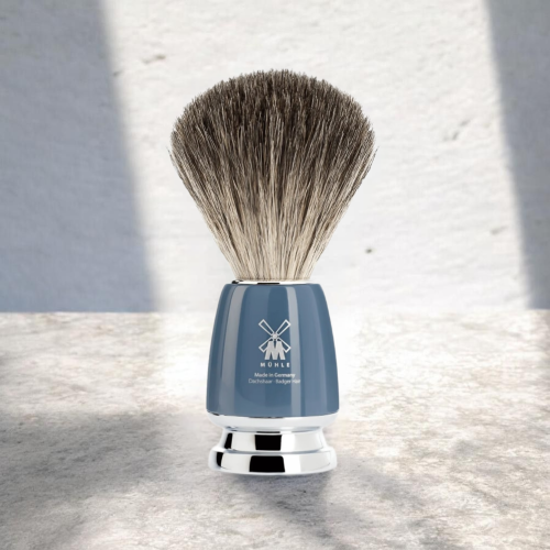 Помазок для бритья Muehle Rytmo 81M228 синяя смола, барсук