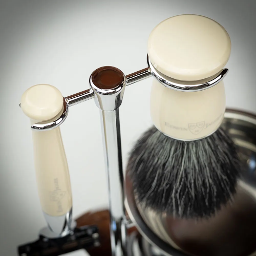 Набор для бритья Edwin Jagger 4 предмета: помазок, бритва Mach3, чаша, подставка (S21M727CRB) фото 5