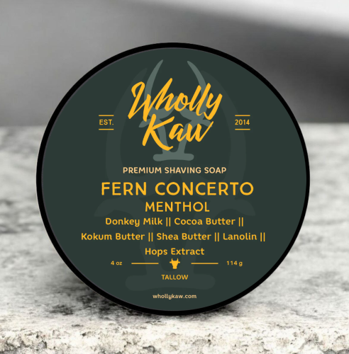 Мыло для бритья Wholly Kaw Fern Concerto Shaving Soap, 114 гр.