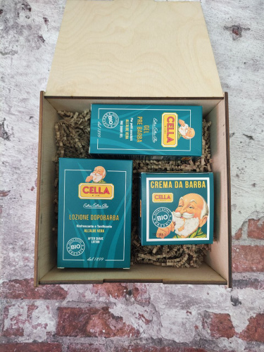 Мужской подарочный набор для бритья Cella Aloe: гель перед бритьем, 75 мл + крем для бритья, 150 мл + лосьон после бритья, 100 мл фото 2