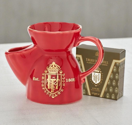 Чаша для бритья в комплекте с мылом Truefitt&Hill Red Shaving Mug, красная