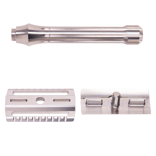 Т-образная бритва с закрытым срезом Blackland Blackbird Stainless Steel Safety Bar, Machined Finish фото 4