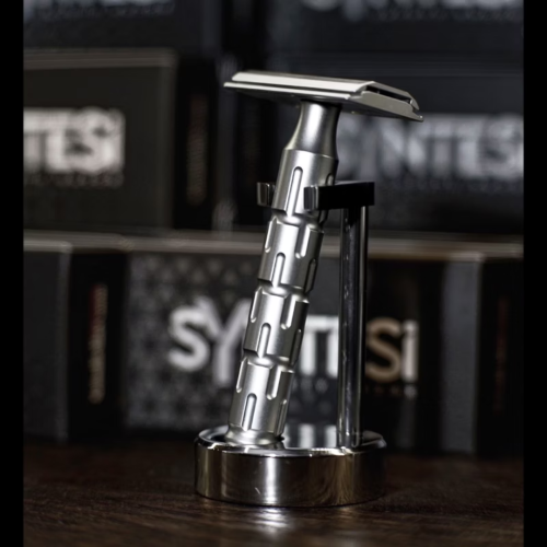 Т-образная бритва с закрытым срезом The Goodfella's Smile Syntesi, нержавеющая сталь фото 4