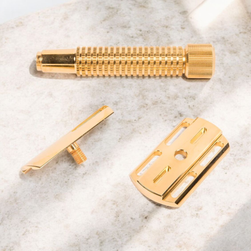 Т-образная бритва Rex Envoy Gold, closed comb фото 5