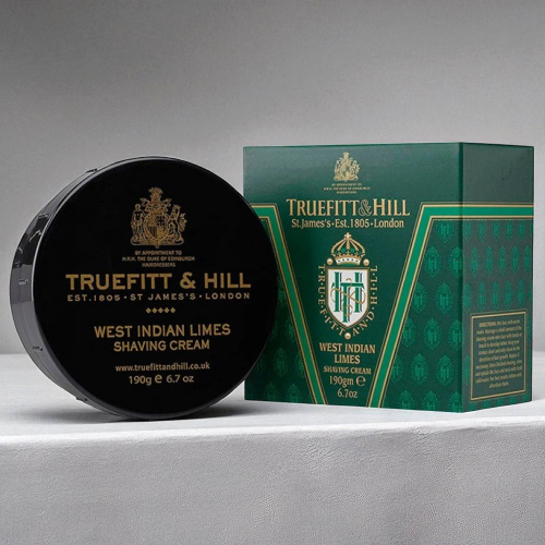Крем для бритья Truefitt & Hill West Indian Limes Shaving Cream, 190 гр.