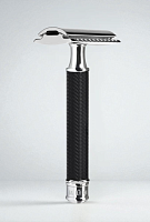 Т-образная бритва с открытым срезом Muehle Traditional R41, черный хром