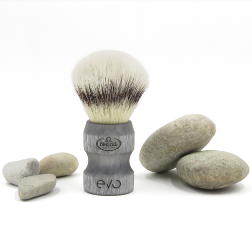 Помазок для бритья Omega Evo E1857 Fiber Shaving Brush, синтетика фото 3
