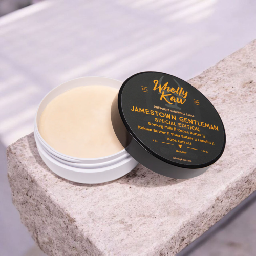 Мыло для бритья Wholly Kaw Jamestown Gentleman Shaving Soap, 114 гр. фото 3