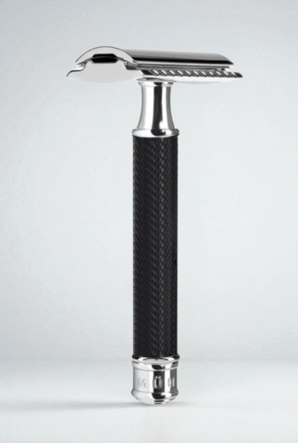 Т-образная бритва с закрытым срезом Muehle Traditional R89, черный хром