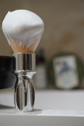 Помазок для бритья RazoRock Silver 400 Plissoft, синтетика фото 3