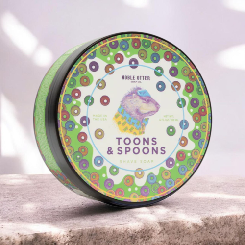 Мыло для бритья Noble Otter Toons and Spoons Shaving Soap, 118 мл фото 3