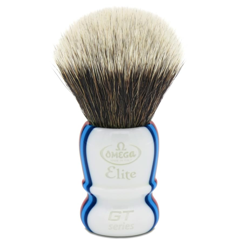 Помазок для бритья Omega Elite GT MB1923 Fiber Shaving Brush, синтетика фото 3