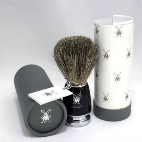 Помазок для бритья Muehle Rytmo 81M226 черная смола, барсук фото 3