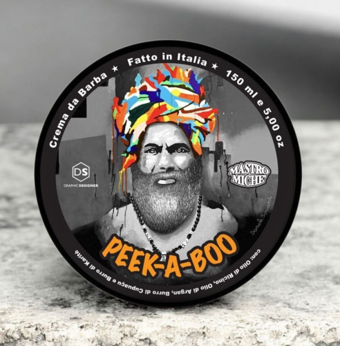 Мыло для бритья Mastro Miche Peek A Boo Crema da Barba, 150 мл