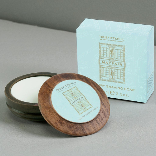 Мыло для бритья в деревянной чаше Truefitt & Hill Mayfair Shaving Soap, 99 гр.
