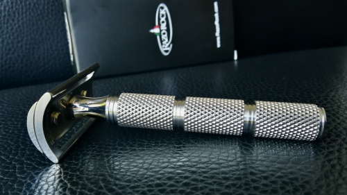Т-образная бритва Razorock Daily Smooth Standart Super Knurl, закрытый срез фото 4