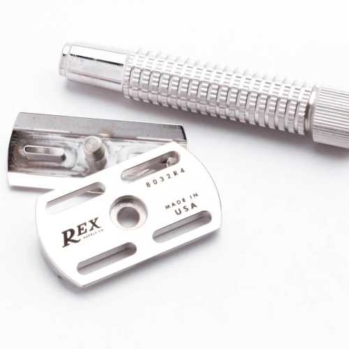 Т-образная бритва Rex Envoy Rhodium, closed comb фото 3