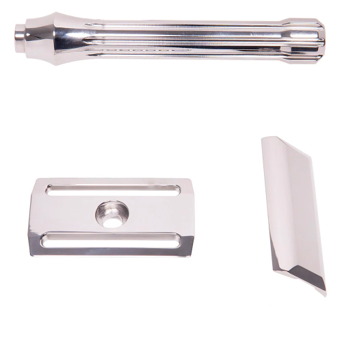 Т-образная бритва с открытым срезом Blackland Blackbird Stainless Steel Open Comb, Polished Finish фото 4