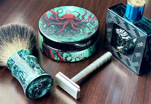 Мыло для бритья HAGS Seabeast Shaving Soap, 114 гр. фото 3