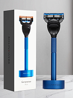 Станок для бритья Bolin Webb Generation Blue & Stand с подставкой, система Fusion