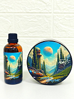 Набор для бритья HAGS Orbit Grove: мыло для бритья + лосьон после бритья