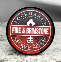 Мыло для бритья Lockhart's Fire & Brimstone Shave Soap, 113 гр.
