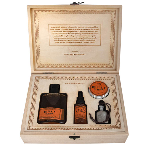 Набор для ухода за бородой и усами Pan Drwal Bulleit Bourbon Beard Kit фото 3