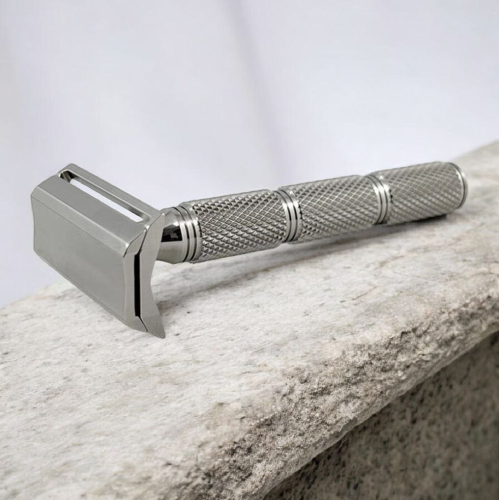 Т-образная бритва Razorock Daily Smooth Plus Super Knurl, закрытый срез фото 2