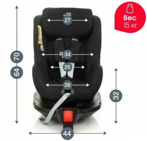 Автокресло с базой Britax Roemer Dualfix Pro M Blue Marble фото 7