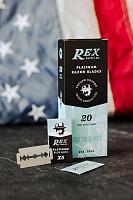 Блок лезвий для Т-образной бритвы Rex Platinum, 100 шт.