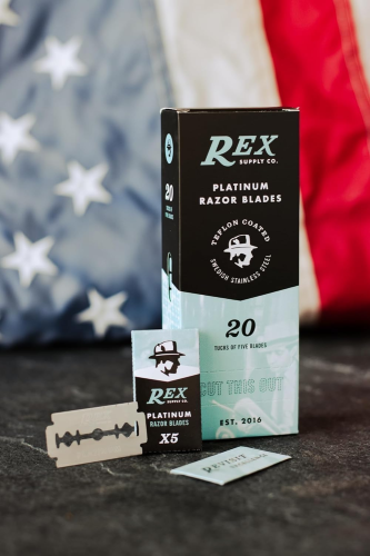 Блок лезвий для Т-образной бритвы Rex Platinum, 100 шт.