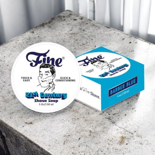 Мыло для бритья Fine Barber Blue Shaving Soap, 150 мл фото 3