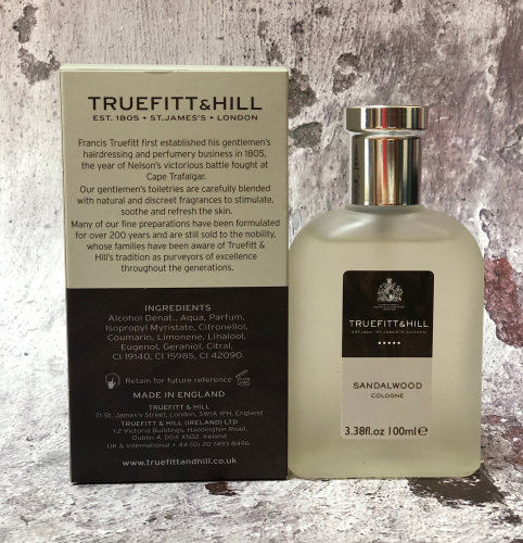 Одеколон Truefitt & Hill Sandalwood Cologne, 100 мл фото 2