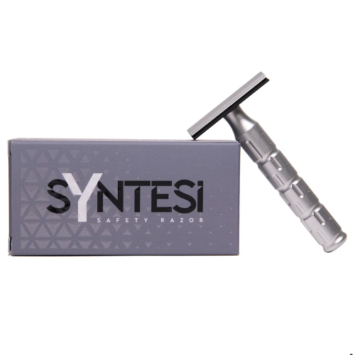 Т-образная бритва с закрытым срезом The Goodfella's Smile Syntesi, алюминий фото 6