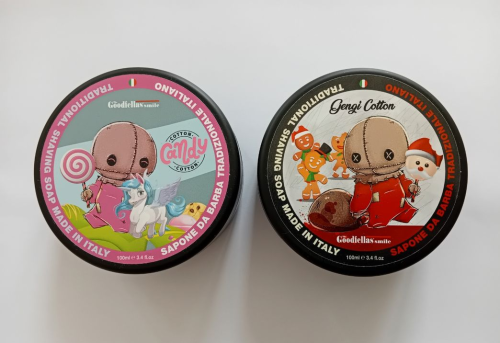 Мыло для бритья The Goodfellas' Smile Gengi and Candy Christmas Limited Edition Shaving Soaps, набор 2 шт. по 100 мл фото 2