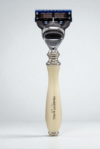 Станок для бритья Truefitt&Hill Wellington Faux Ivory Fusion, бежевый