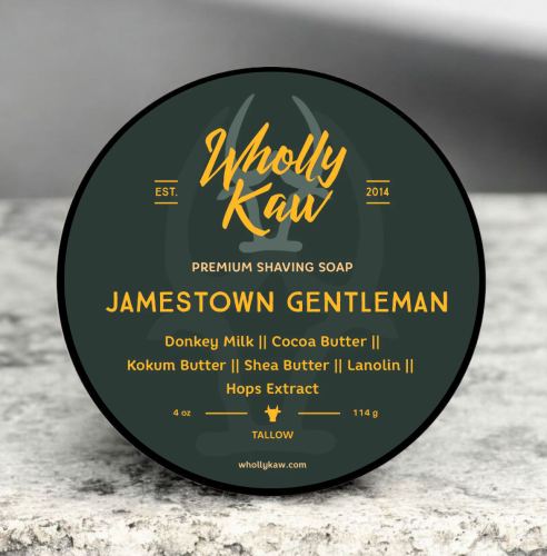 Мыло для бритья Wholly Kaw Jamestown Gentleman Shaving Soap, 114 гр.
