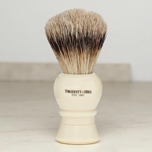 Помазок для бритья Truefitt&Hill Regency Faux Ivory Super Badger Brush, барсук фото 2