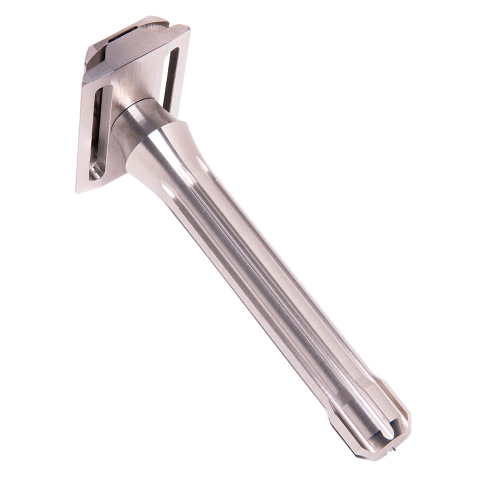 Т-образная бритва с закрытым срезом Blackland Blackbird Stainless Steel Safety Bar, Machined Finish фото 3