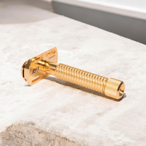 Т-образная бритва Rex Envoy Gold, closed comb фото 3