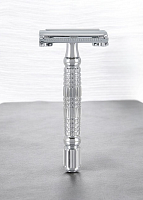 Т-образная бритва бабочка Rockwell Razors R1, белый хром