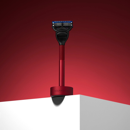 Станок для бритья Bolin Webb Generation Red & Stand с подставкой, система Fusion фото 4