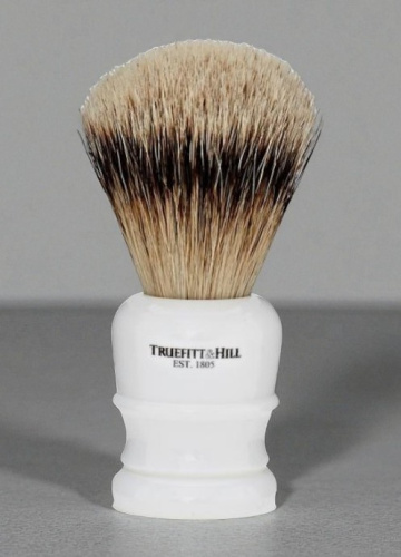 Помазок для бритья Truefitt&Hill Wellington Faux Porcelain Super Badger Brush, барсук