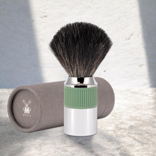 Помазок для бритья Muehle Neo 21 NEO 04 Salvia Green, синтетика фото 2