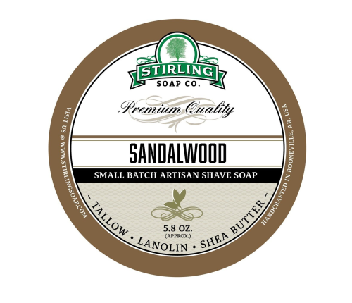 Barber-Jovan.ru - Мыло для бритья Stirling Sandalwood, 170 мл
 фото 2